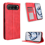 Custodia per telefono in pelle con trama retrò con fibbia magnetica, For ZTE nubia Air, For ZTE nubia Z80 Ultra, For ZTE nubia RedMagic 11 Pro / 11 Pro+, For ZTE Blade A76 4G, For ZTE Blade A76 5G, For ZTE Blade A36 4G