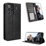Custodia per telefono in pelle con trama retrò con fibbia magnetica, For ZTE nubia Air, For ZTE nubia Z80 Ultra, For ZTE nubia RedMagic 11 Pro / 11 Pro+, For ZTE Blade A76 4G, For ZTE Blade A76 5G, For ZTE Blade A36 4G