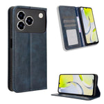 Custodia per telefono in pelle con trama retrò con fibbia magnetica, For ZTE nubia Air, For ZTE nubia Z80 Ultra, For ZTE nubia RedMagic 11 Pro / 11 Pro+, For ZTE Blade A76 4G, For ZTE Blade A76 5G, For ZTE Blade A36 4G