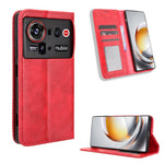 Custodia per telefono in pelle con trama retrò con fibbia magnetica, For ZTE nubia Air, For ZTE nubia Z80 Ultra, For ZTE nubia RedMagic 11 Pro / 11 Pro+, For ZTE Blade A76 4G, For ZTE Blade A76 5G, For ZTE Blade A36 4G
