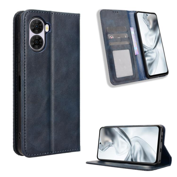 Custodia per telefono in pelle con trama retrò con fibbia magnetica, For ZTE nubia RedMagic 11 Air, For ZTE Nubia V80 Max, For ZTE A75 Pro / Telstra T-Elite 5G, For ZTE nubia S2 504ZT, For ZTE nubia S2e / S2R / S2 Lite, For ZTE nubia V80 Design