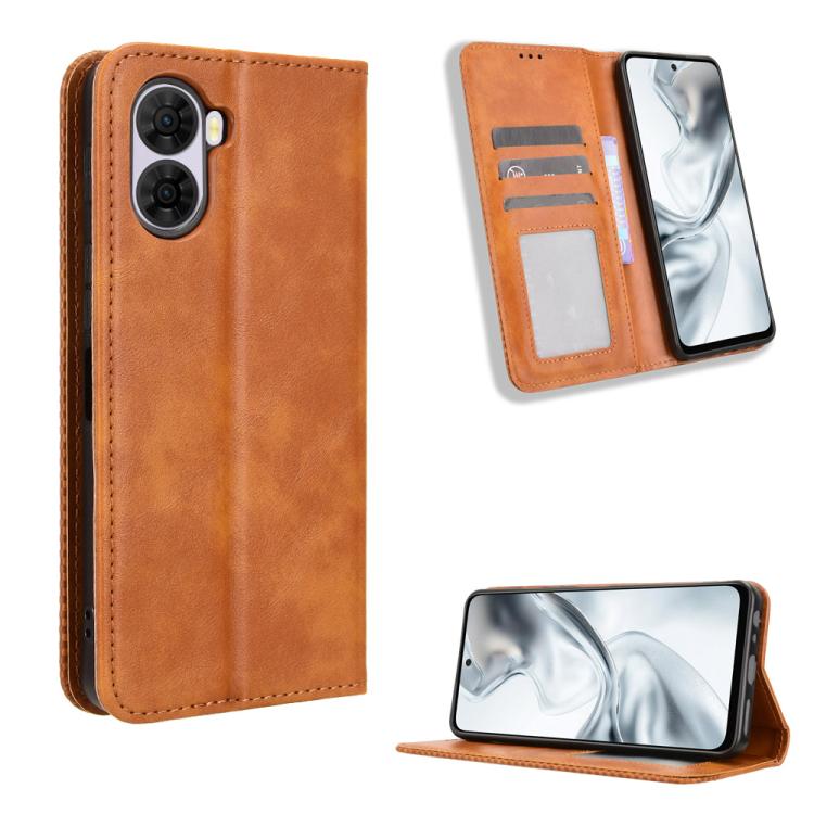 Custodia per telefono in pelle con trama retrò con fibbia magnetica, For ZTE nubia RedMagic 11 Air, For ZTE Nubia V80 Max, For ZTE A75 Pro / Telstra T-Elite 5G, For ZTE nubia S2 504ZT, For ZTE nubia S2e / S2R / S2 Lite, For ZTE nubia V80 Design