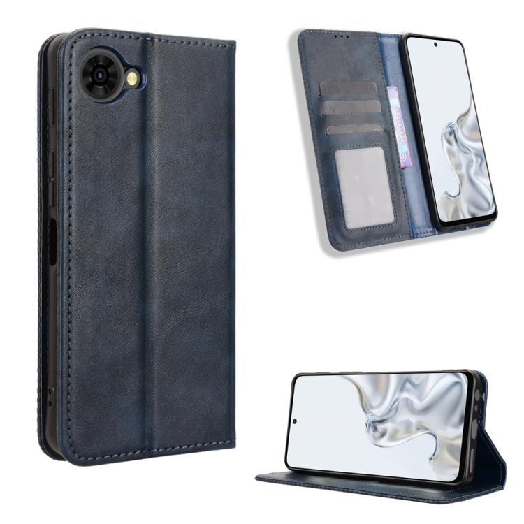 Custodia per telefono in pelle con trama retrò con fibbia magnetica, For ZTE nubia RedMagic 11 Air, For ZTE Nubia V80 Max, For ZTE A75 Pro / Telstra T-Elite 5G, For ZTE nubia S2 504ZT, For ZTE nubia S2e / S2R / S2 Lite, For ZTE nubia V80 Design