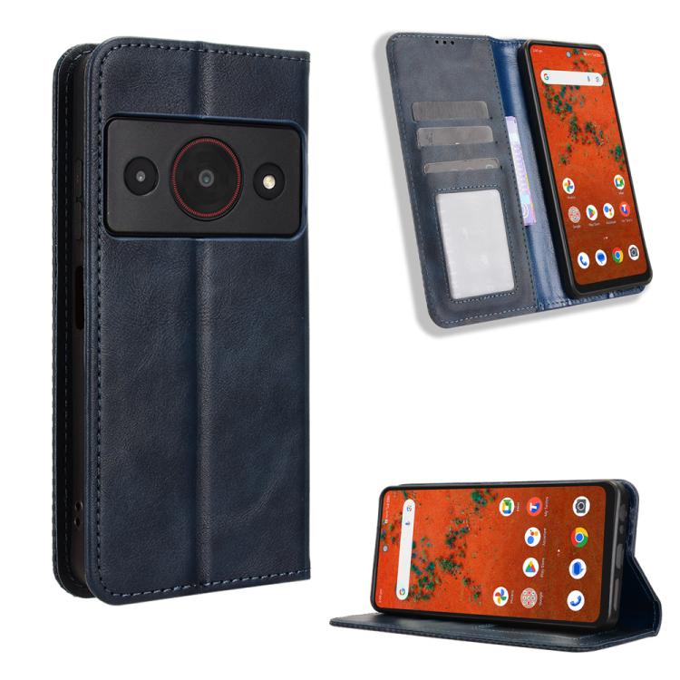 Custodia per telefono in pelle con trama retrò con fibbia magnetica, For ZTE nubia RedMagic 11 Air, For ZTE Nubia V80 Max, For ZTE A75 Pro / Telstra T-Elite 5G, For ZTE nubia S2 504ZT, For ZTE nubia S2e / S2R / S2 Lite, For ZTE nubia V80 Design