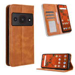 Custodia per telefono in pelle con trama retrò con fibbia magnetica, For ZTE nubia RedMagic 11 Air, For ZTE Nubia V80 Max, For ZTE A75 Pro / Telstra T-Elite 5G, For ZTE nubia S2 504ZT, For ZTE nubia S2e / S2R / S2 Lite, For ZTE nubia V80 Design