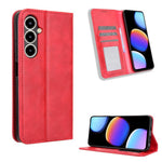 Custodia per telefono in pelle con trama retrò con fibbia magnetica, For ZTE nubia RedMagic 11 Air, For ZTE Nubia V80 Max, For ZTE A75 Pro / Telstra T-Elite 5G, For ZTE nubia S2 504ZT, For ZTE nubia S2e / S2R / S2 Lite, For ZTE nubia V80 Design