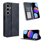 Custodia per telefono in pelle con trama retrò con fibbia magnetica, For ZTE nubia RedMagic 11 Air, For ZTE Nubia V80 Max, For ZTE A75 Pro / Telstra T-Elite 5G, For ZTE nubia S2 504ZT, For ZTE nubia S2e / S2R / S2 Lite, For ZTE nubia V80 Design