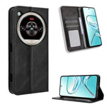 Custodia per telefono in pelle con trama retrò con fibbia magnetica, For ZTE Blade A56 4G, For ZTE nubia Neo 3 5G, For ZTE nubia Red Magic 10 Air, For ZTE Blade A35e Z2466, For ZTE nubia Neo 3 GT 5G, For ZTE nubia Focus 2 Ultra 5G