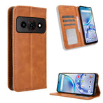 Custodia per telefono in pelle con trama retrò con fibbia magnetica, For ZTE Kantan Sumaho5 A601ZT, For ZTE nubia Neo 5 Pro 5G, For ZTE nubia Neo 5 5G, For ZTE nubia P9 Pro 5G / Optus X Pro 2 5G, For ZTE nubia Neo 5 GT 5G, For ZTE Optus X Value 5G