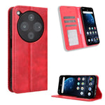 Custodia per telefono in pelle con trama retrò con fibbia magnetica, For ZTE Kantan Sumaho5 A601ZT, For ZTE nubia Neo 5 Pro 5G, For ZTE nubia Neo 5 5G, For ZTE nubia P9 Pro 5G / Optus X Pro 2 5G, For ZTE nubia Neo 5 GT 5G, For ZTE Optus X Value 5G