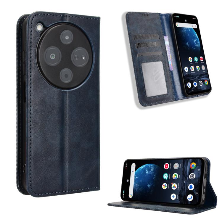 Custodia per telefono in pelle con trama retrò con fibbia magnetica, For ZTE Kantan Sumaho5 A601ZT, For ZTE nubia Neo 5 Pro 5G, For ZTE nubia Neo 5 5G, For ZTE nubia P9 Pro 5G / Optus X Pro 2 5G, For ZTE nubia Neo 5 GT 5G, For ZTE Optus X Value 5G