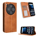 Custodia per telefono in pelle con trama retrò con fibbia magnetica, For ZTE Kantan Sumaho5 A601ZT, For ZTE nubia Neo 5 Pro 5G, For ZTE nubia Neo 5 5G, For ZTE nubia P9 Pro 5G / Optus X Pro 2 5G, For ZTE nubia Neo 5 GT 5G, For ZTE Optus X Value 5G