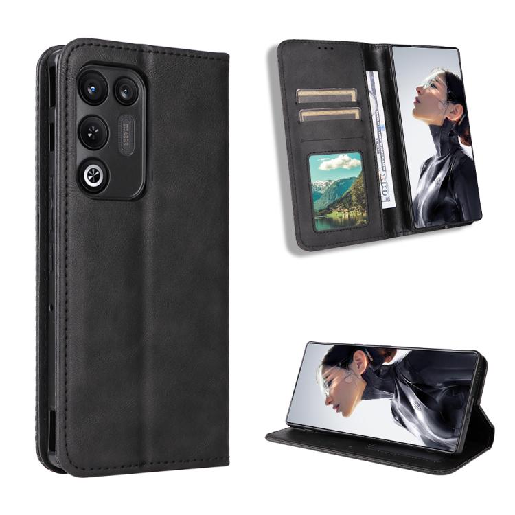Custodia per telefono in pelle con trama retrò con fibbia magnetica, For ZTE nubia RedMagic 11 Air, For ZTE Nubia V80 Max, For ZTE A75 Pro / Telstra T-Elite 5G, For ZTE nubia S2 504ZT, For ZTE nubia S2e / S2R / S2 Lite, For ZTE nubia V80 Design