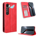Custodia per telefono in pelle con trama retrò con fibbia magnetica, For ZTE Kantan Sumaho5 A601ZT, For ZTE nubia Neo 5 Pro 5G, For ZTE nubia Neo 5 5G, For ZTE nubia P9 Pro 5G / Optus X Pro 2 5G, For ZTE nubia Neo 5 GT 5G, For ZTE Optus X Value 5G
