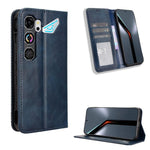 Custodia per telefono in pelle con trama retrò con fibbia magnetica, For ZTE Kantan Sumaho5 A601ZT, For ZTE nubia Neo 5 Pro 5G, For ZTE nubia Neo 5 5G, For ZTE nubia P9 Pro 5G / Optus X Pro 2 5G, For ZTE nubia Neo 5 GT 5G, For ZTE Optus X Value 5G