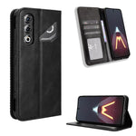 Custodia per telefono in pelle con trama retrò con fibbia magnetica, For ZTE Kantan Sumaho5 A601ZT, For ZTE nubia Neo 5 Pro 5G, For ZTE nubia Neo 5 5G, For ZTE nubia P9 Pro 5G / Optus X Pro 2 5G, For ZTE nubia Neo 5 GT 5G, For ZTE Optus X Value 5G