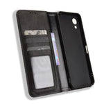 Custodia per telefono in pelle con trama retrò con fibbia magnetica, For ZTE Kantan Sumaho5 A601ZT, For ZTE nubia Neo 5 Pro 5G, For ZTE nubia Neo 5 5G, For ZTE nubia P9 Pro 5G / Optus X Pro 2 5G, For ZTE nubia Neo 5 GT 5G, For ZTE Optus X Value 5G