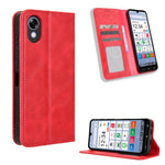 Custodia per telefono in pelle con trama retrò con fibbia magnetica, For ZTE Kantan Sumaho5 A601ZT, For ZTE nubia Neo 5 Pro 5G, For ZTE nubia Neo 5 5G, For ZTE nubia P9 Pro 5G / Optus X Pro 2 5G, For ZTE nubia Neo 5 GT 5G, For ZTE Optus X Value 5G