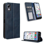 Custodia per telefono in pelle con trama retrò con fibbia magnetica, For ZTE Kantan Sumaho5 A601ZT, For ZTE nubia Neo 5 Pro 5G, For ZTE nubia Neo 5 5G, For ZTE nubia P9 Pro 5G / Optus X Pro 2 5G, For ZTE nubia Neo 5 GT 5G, For ZTE Optus X Value 5G