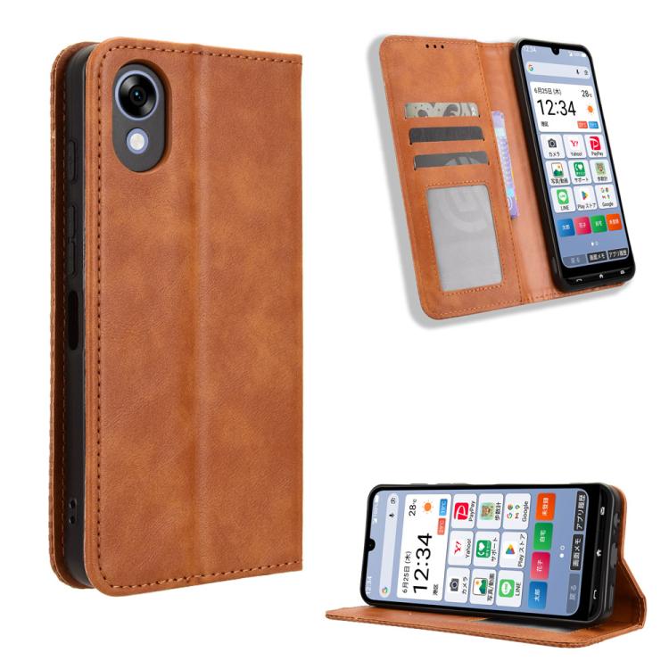 Custodia per telefono in pelle con trama retrò con fibbia magnetica, For ZTE Kantan Sumaho5 A601ZT, For ZTE nubia Neo 5 Pro 5G, For ZTE nubia Neo 5 5G, For ZTE nubia P9 Pro 5G / Optus X Pro 2 5G, For ZTE nubia Neo 5 GT 5G, For ZTE Optus X Value 5G