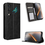 Custodia per telefono in pelle con trama retrò con fibbia magnetica, For ZTE Kantan Sumaho5 A601ZT, For ZTE nubia Neo 5 Pro 5G, For ZTE nubia Neo 5 5G, For ZTE nubia P9 Pro 5G / Optus X Pro 2 5G, For ZTE nubia Neo 5 GT 5G, For ZTE Optus X Value 5G