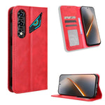Custodia per telefono in pelle con trama retrò con fibbia magnetica, For ZTE Kantan Sumaho5 A601ZT, For ZTE nubia Neo 5 Pro 5G, For ZTE nubia Neo 5 5G, For ZTE nubia P9 Pro 5G / Optus X Pro 2 5G, For ZTE nubia Neo 5 GT 5G, For ZTE Optus X Value 5G