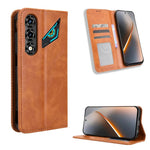Custodia per telefono in pelle con trama retrò con fibbia magnetica, For ZTE Kantan Sumaho5 A601ZT, For ZTE nubia Neo 5 Pro 5G, For ZTE nubia Neo 5 5G, For ZTE nubia P9 Pro 5G / Optus X Pro 2 5G, For ZTE nubia Neo 5 GT 5G, For ZTE Optus X Value 5G