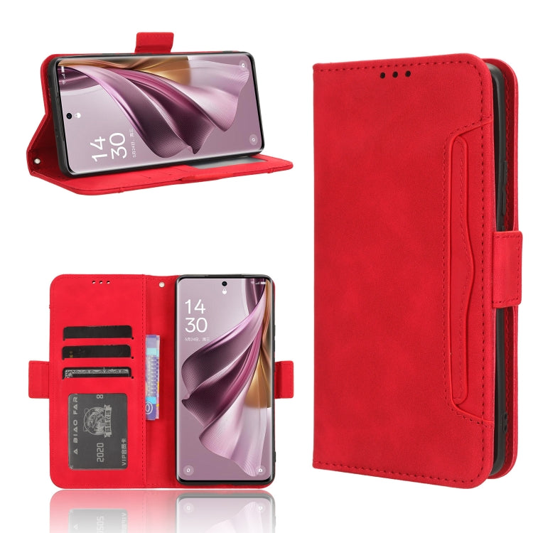 Custodia per telefono in pelle con slot per schede di consistenza al polpaccio, For OPPO A38 4G / A18 4G, For OPPO A2 Pro 5G, For OPPO A58 4G, For OPPO Reno10 / Reno10 Pro Global