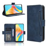 Custodia per telefono in pelle con slot per schede di consistenza al polpaccio, For OPPO A38 4G / A18 4G, For OPPO A2 Pro 5G, For OPPO A58 4G, For OPPO Reno10 / Reno10 Pro Global