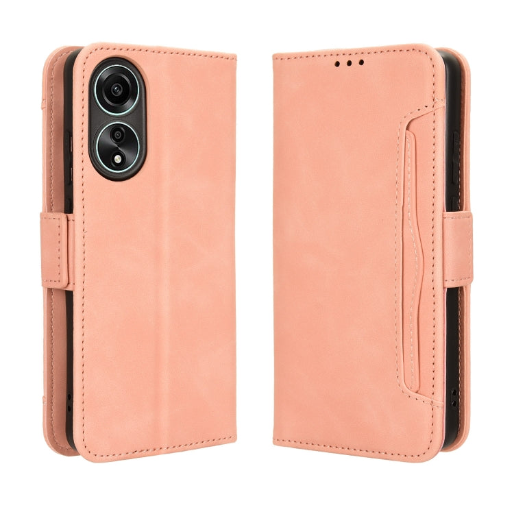 Custodia per telefono in pelle con slot per schede di consistenza al polpaccio, For OPPO A78 4G, For OPPO Find X8 Pro, For OPPO Reno7 A