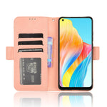Custodia per telefono in pelle con slot per schede di consistenza al polpaccio, For OPPO A78 4G, For OPPO Find X8 Pro, For OPPO Reno7 A