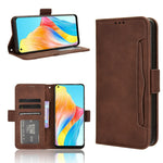 Custodia per telefono in pelle con slot per schede di consistenza al polpaccio, For OPPO A78 4G, For OPPO Find X8 Pro, For OPPO Reno7 A