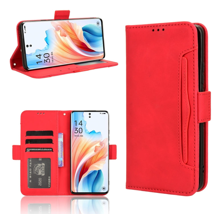 Custodia per telefono in pelle con slot per schede di consistenza al polpaccio, For OPPO A38 4G / A18 4G, For OPPO A2 Pro 5G, For OPPO A58 4G, For OPPO Reno10 / Reno10 Pro Global