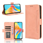 Custodia per telefono in pelle con slot per schede di consistenza al polpaccio, For OPPO A38 4G / A18 4G, For OPPO A2 Pro 5G, For OPPO A58 4G, For OPPO Reno10 / Reno10 Pro Global
