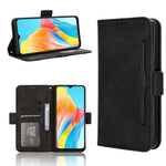 Custodia per telefono in pelle con slot per schede di consistenza al polpaccio, For OPPO A38 4G / A18 4G, For OPPO A2 Pro 5G, For OPPO A58 4G, For OPPO Reno10 / Reno10 Pro Global