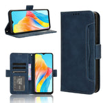 Custodia per telefono in pelle con slot per schede di consistenza al polpaccio, For OPPO A38 4G / A18 4G, For OPPO A2 Pro 5G, For OPPO A58 4G, For OPPO Reno10 / Reno10 Pro Global