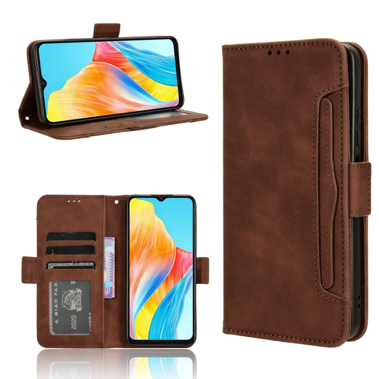 Custodia per telefono in pelle con slot per schede di consistenza al polpaccio, For OPPO A38 4G / A18 4G, For OPPO A2 Pro 5G, For OPPO A58 4G, For OPPO Reno10 / Reno10 Pro Global