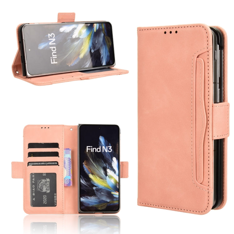 Custodia per telefono in pelle con slot per schede di consistenza al polpaccio, For OPPO Reno11 Pro 5G Global, For OPPO Find X7 Ultra 5G, For OPPO A79 5G / A2 5G, For OPPO Find N3 / OnePlus Open