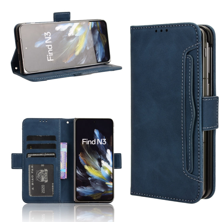 Custodia per telefono in pelle con slot per schede di consistenza al polpaccio, For OPPO Reno11 Pro 5G Global, For OPPO Find X7 Ultra 5G, For OPPO A79 5G / A2 5G, For OPPO Find N3 / OnePlus Open