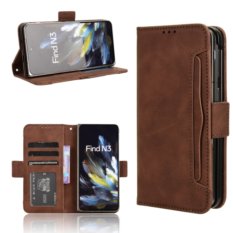 Custodia per telefono in pelle con slot per schede di consistenza al polpaccio, For OPPO Reno11 Pro 5G Global, For OPPO Find X7 Ultra 5G, For OPPO A79 5G / A2 5G, For OPPO Find N3 / OnePlus Open