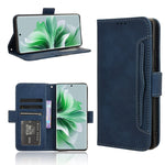 Custodia per telefono in pelle con slot per schede di consistenza al polpaccio, For OPPO A3 Pro 5G Global, For OPPO Reno11 F 5G / F25 Pro 5G, For OPPO Find X7 5G, For OPPO Reno11 5G Global