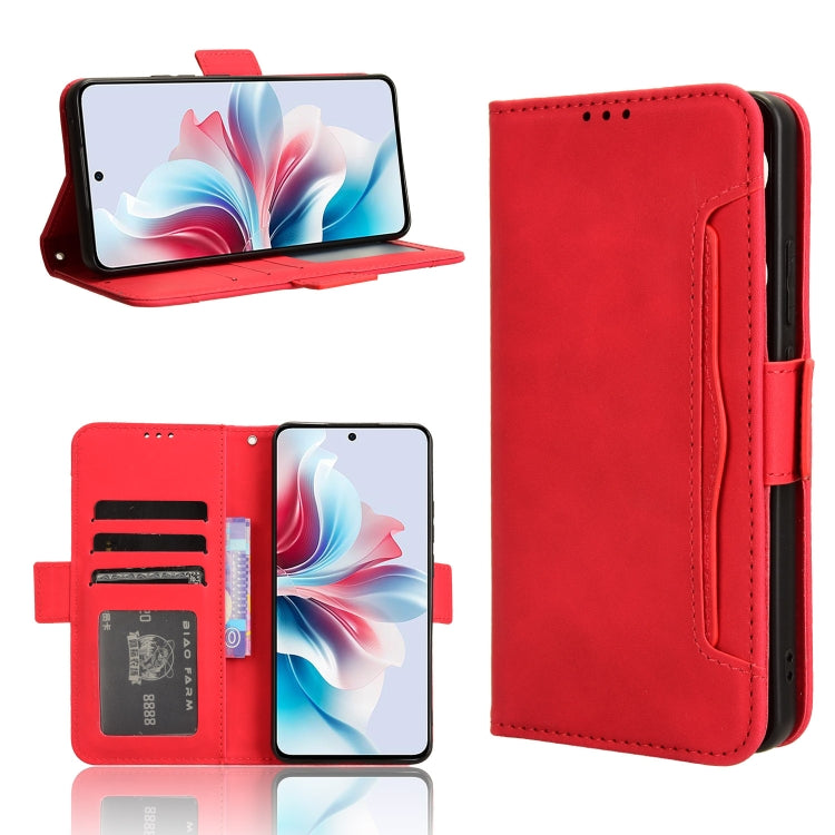Custodia per telefono in pelle con slot per schede di consistenza al polpaccio, For OPPO A3 Pro 5G Global, For OPPO Reno11 F 5G / F25 Pro 5G, For OPPO Find X7 5G, For OPPO Reno11 5G Global