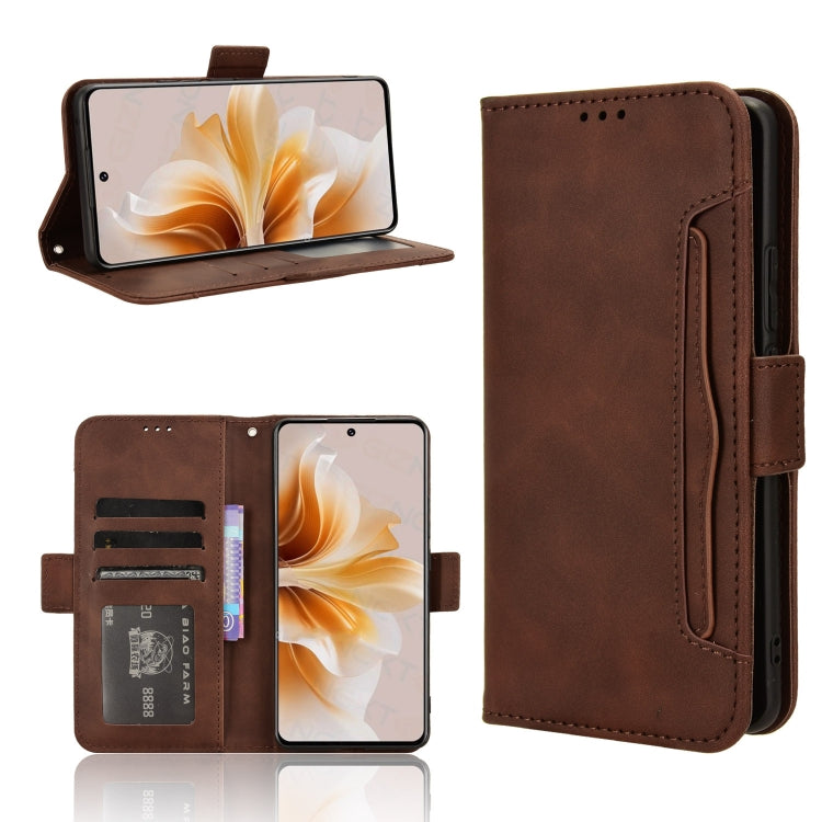 Custodia per telefono in pelle con slot per schede di consistenza al polpaccio, For OPPO Reno12 5G Global, For OPPO F27 Pro 5G / F27 Pro+ 5G, For OPPO A60 4G, For OPPO A3 Pro 5G