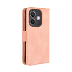 Custodia per telefono in pelle con slot per schede di consistenza al polpaccio, For OPPO A3x 5G India, For OPPO Reno12 F 5G, For OPPO Reno11 PJH110, For OPPO Reno12 Pro 5G Global