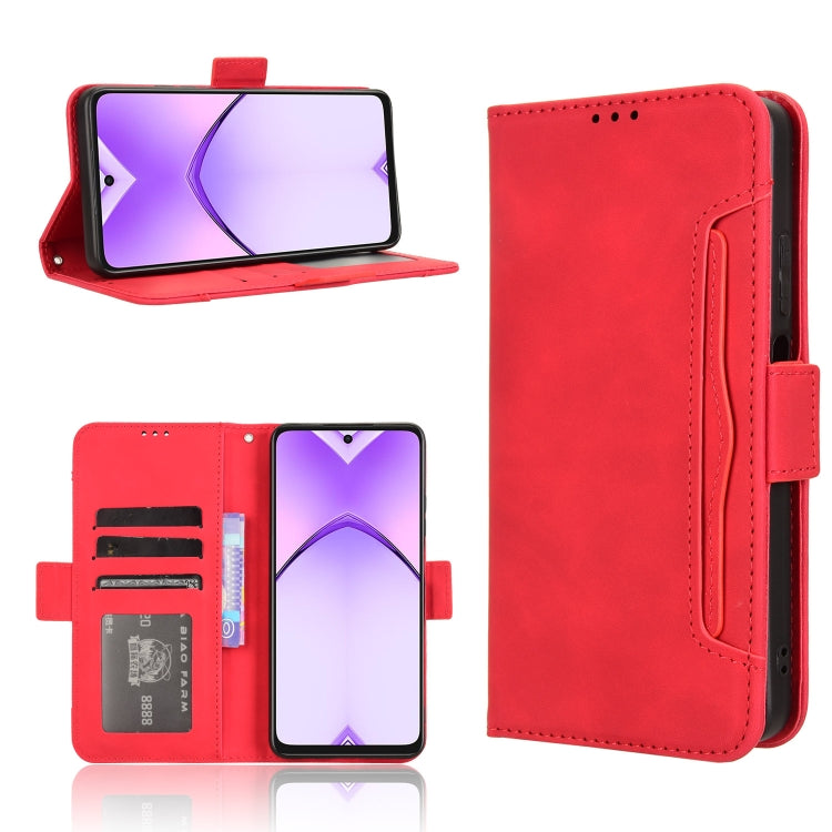 Custodia per telefono in pelle con slot per schede di consistenza al polpaccio, For OPPO A3x 5G India, For OPPO Reno12 F 5G, For OPPO Reno11 PJH110, For OPPO Reno12 Pro 5G Global