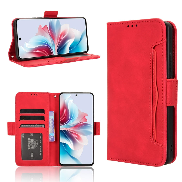 Custodia per telefono in pelle con slot per schede di consistenza al polpaccio, For OPPO A3x 5G India, For OPPO Reno12 F 5G, For OPPO Reno11 PJH110, For OPPO Reno12 Pro 5G Global
