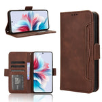 Custodia per telefono in pelle con slot per schede di consistenza al polpaccio, For OPPO A3x 5G India, For OPPO Reno12 F 5G, For OPPO Reno11 PJH110, For OPPO Reno12 Pro 5G Global