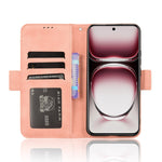 Custodia per telefono in pelle con slot per schede di consistenza al polpaccio, For OPPO Reno12 5G Global, For OPPO F27 Pro 5G / F27 Pro+ 5G, For OPPO A60 4G, For OPPO A3 Pro 5G