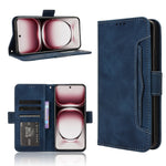 Custodia per telefono in pelle con slot per schede di consistenza al polpaccio, For OPPO Reno12 5G Global, For OPPO F27 Pro 5G / F27 Pro+ 5G, For OPPO A60 4G, For OPPO A3 Pro 5G