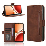 Custodia per telefono in pelle con slot per schede di consistenza al polpaccio, For OPPO A3x 5G India, For OPPO Reno12 F 5G, For OPPO Reno11 PJH110, For OPPO Reno12 Pro 5G Global